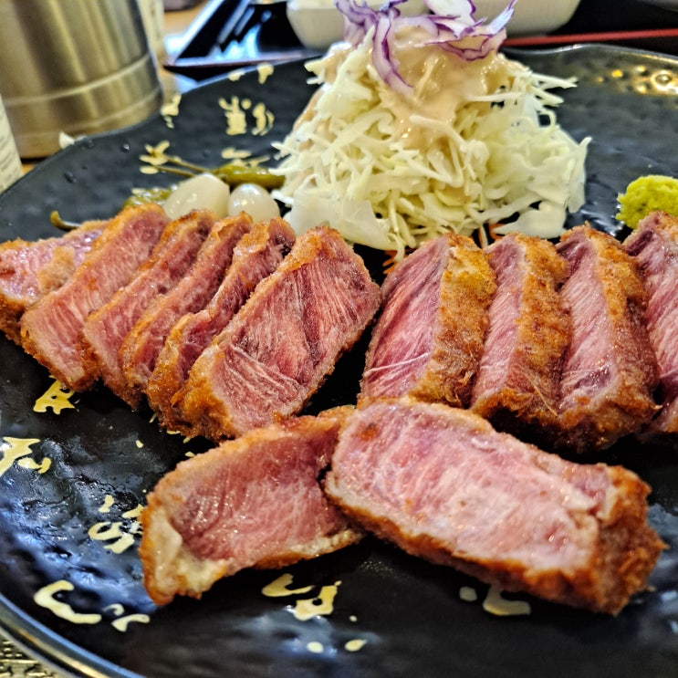  [수내 백식당 규카츠] 오직 규카츠 사진만.. ( 분당 규카츠 맛집 )