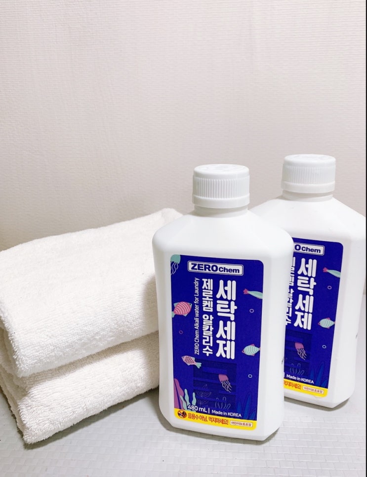  친환경세제 제로켐 강알칼리수 세탁세제