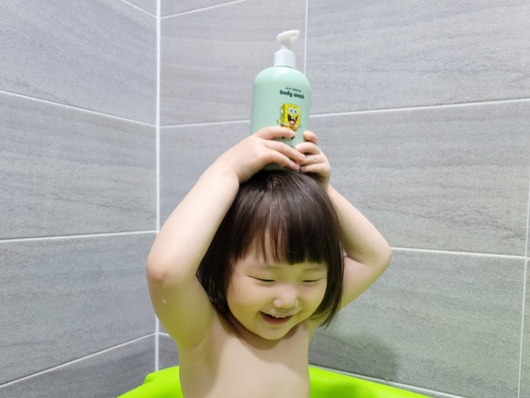  촉촉하고 순한 키즈화장품, 몽디에스 스폰지밥 스킨&바디케어 3종 세트