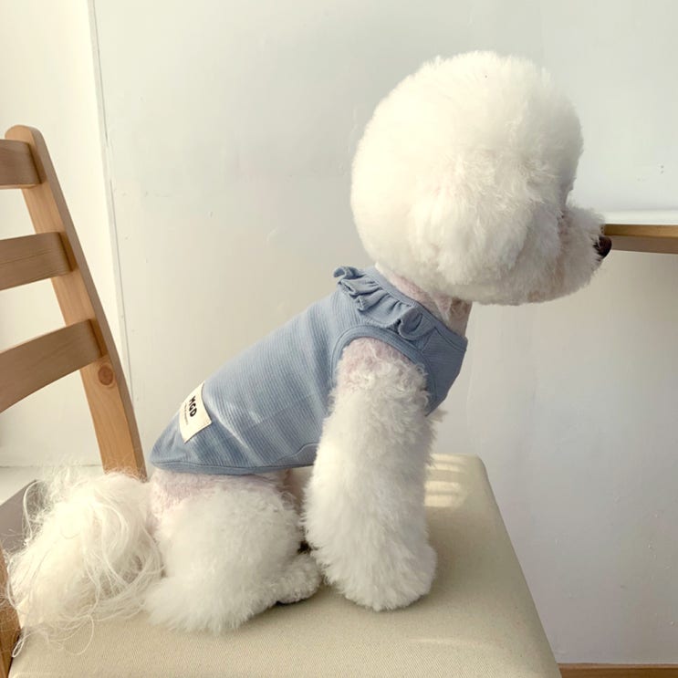 선택고민 해결 매그독 마카롱 프릴 민소매 티셔츠, 스카이블루 추천해요 선택고민 해결 매그독 마카롱 프릴 민소매 티셔츠, 스카이블루 추천해요