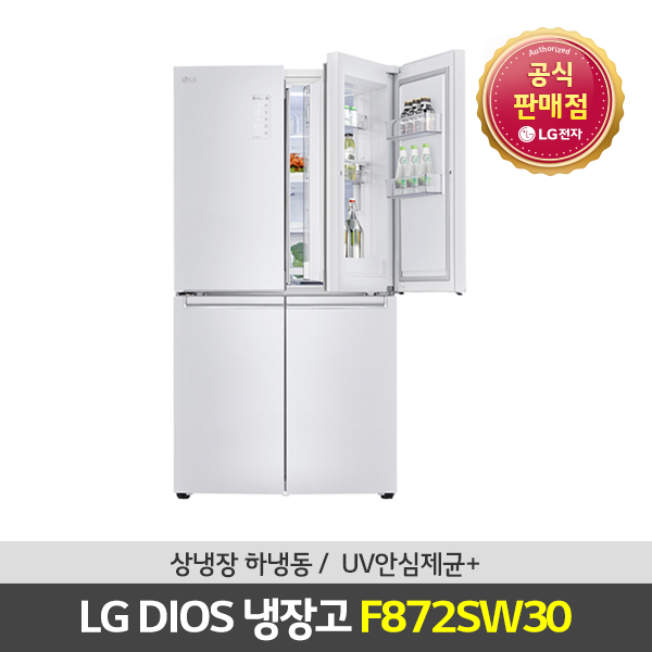 최근 인기있는 LG전자 디오스 매직스페이스 4도어냉장고 F872SW30, 상세 설명 참조 추천합니다