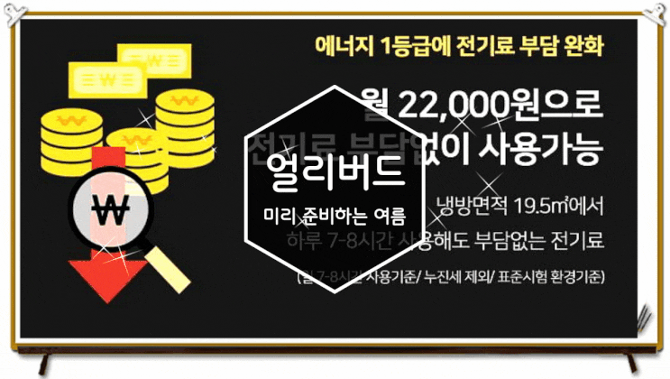  한일 에너지소비효율 1등급 이동형 에어컨 예약판매소식