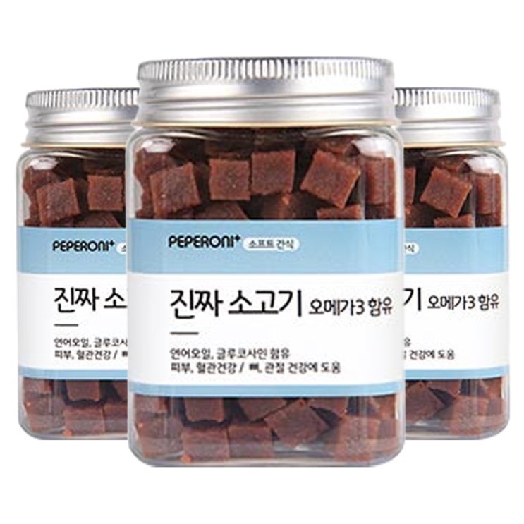 요즘 인기있는 페페로니 오메가3 애견용 져키 180g, 소고기, 3개 ··· 요즘 인기있는 페페로니 오메가3 애견용 져키 180g, 소고기, 3개 ···