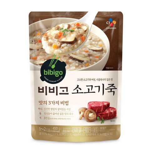 핵가성비 좋은 비비고 소고기죽 파우치 450g, 8개 ···