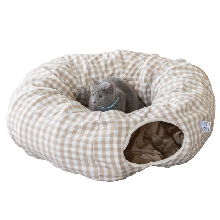 요즘 인기있는 세븐펫 숨숨터널 고양이 터널 하우스 장난감, 베이지, 1개 추천해요