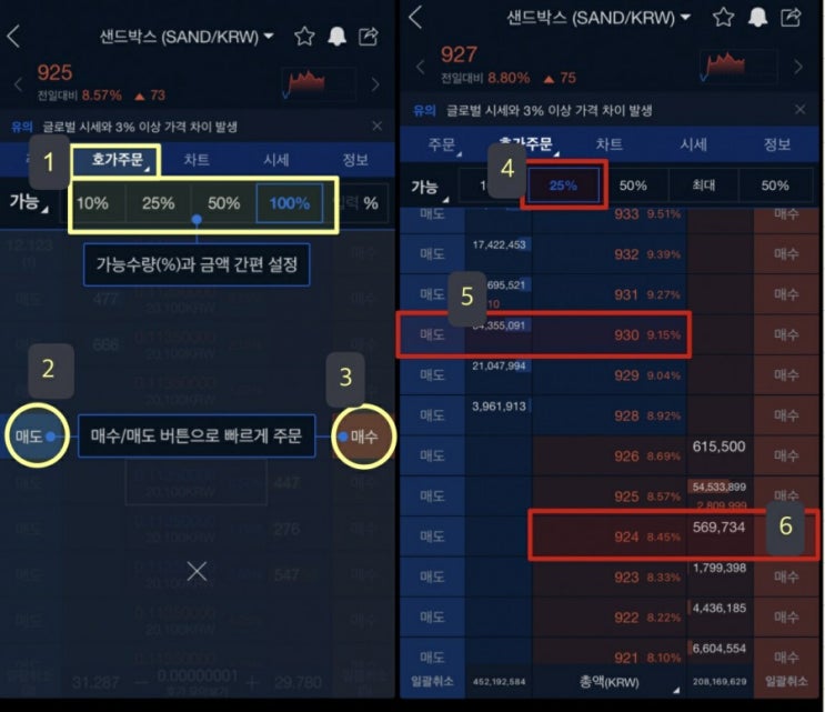  [직장인 코인일기]업비트 호가창 보는법. 클릭 한 번에 뉴클리어스비전 코인 10% 급등?