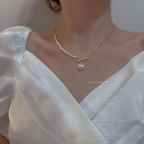 가성비 뛰어난 진주 목걸이 금성 복고풍 레트로 바로크 천연 숏 체인 좋아요 가성비 뛰어난 진주 목걸이 금성 복고풍 레트로 바로크 천연 숏 체인 좋아요