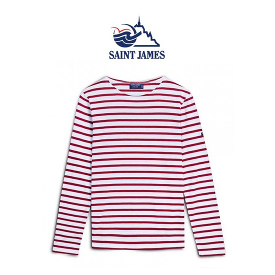 당신만 모르는 세인트제임스 밍콰이어 모던 긴팔티 에크루펄산 아이보리+레드 SAINT JAMES ··· 당신만 모르는 세인트제임스 밍콰이어 모던 긴팔티 에크루펄산 아이보리+레드 SAINT JAMES ···