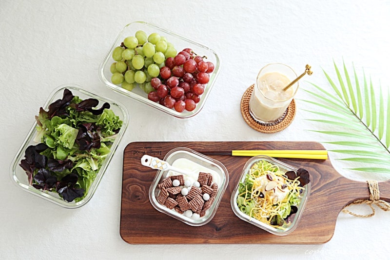 유리 밀폐용기 락앤락글라스 에어프라이어 용기 사용하죠~