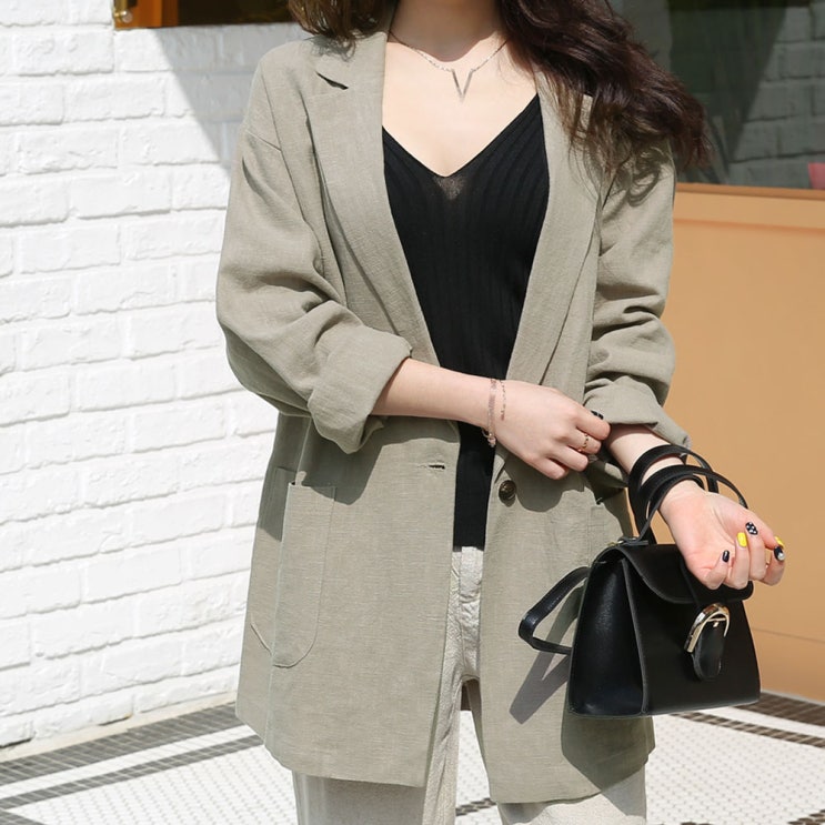 가성비 뛰어난 데일리앤 여성용 노멀 오버핏 린넨 자켓 ··· 가성비 뛰어난 데일리앤 여성용 노멀 오버핏 린넨 자켓 ···