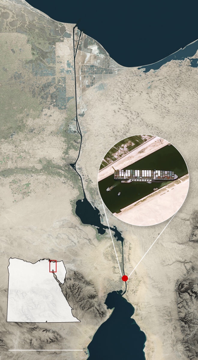  Suez remains stuck