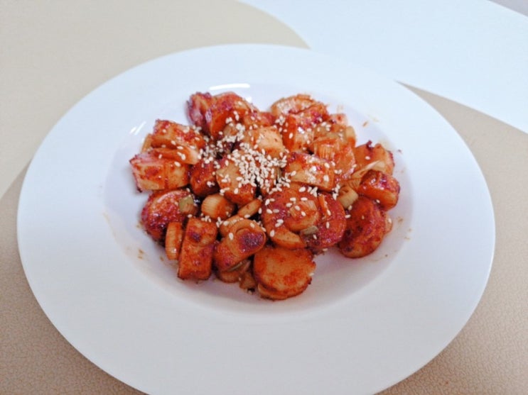  ( 냉장고파먹기 ) 기름떡볶이 만들기 남는떡 처리 요리 백종원레시피