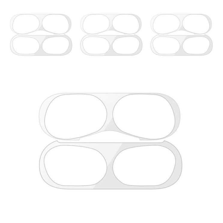 인기 급상승인 누아트 에어팟프로 메탈철가루 방지스티커 4p, 실버 ···