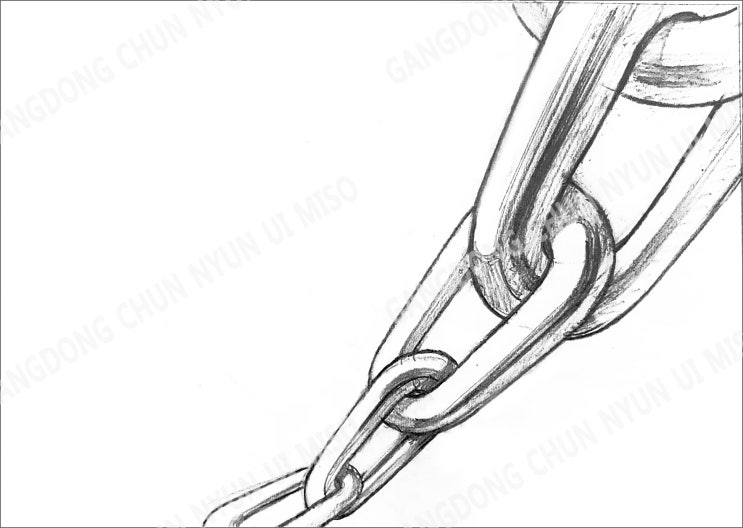  금속 표현 / 고2 기초디자인 / 고2 디자인 수업 / 고2 표현 수업 / 강동 미술학원