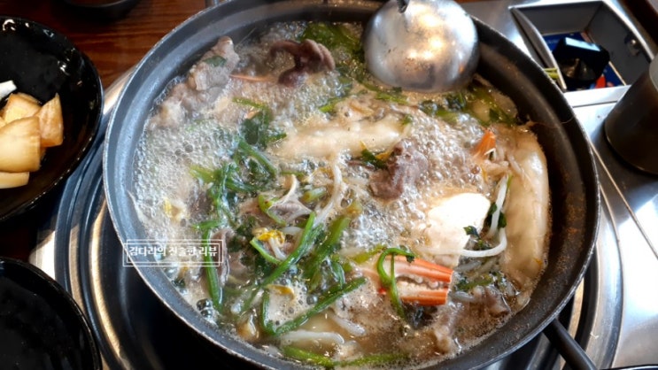  늘얼큰샤브 해물샤브칼국수 푸짐해요