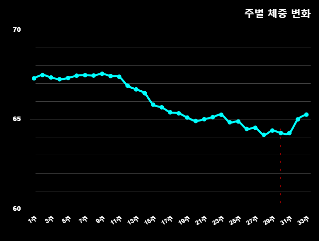 [다이어트 이후의 일기 & 다이어리 - 31~33 차] : 다이어트는 끝났지만, 실험은 계속된다