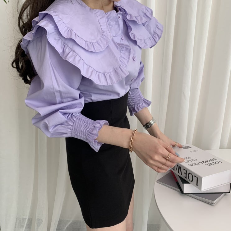 구매평 좋은 바이름 / 비비드 세일러 프릴 블라우스 추천해요 구매평 좋은 바이름 / 비비드 세일러 프릴 블라우스 추천해요