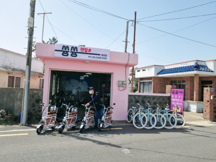  월정리 렌탈샵에 이디뚜뚜