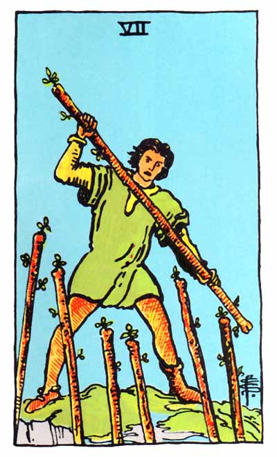  [타로카드 해석] 지팡이.7 (Seven of Wands)