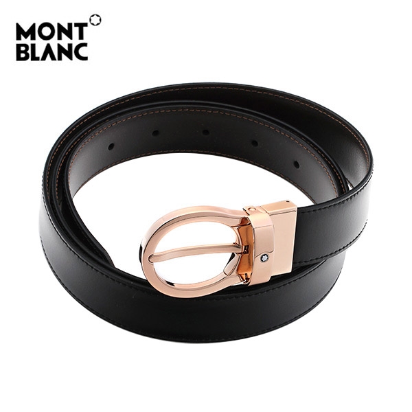 핵가성비 좋은 명품 MONTBLANC 몽블랑 101896 클래식 레드골드 양면벨트 ···