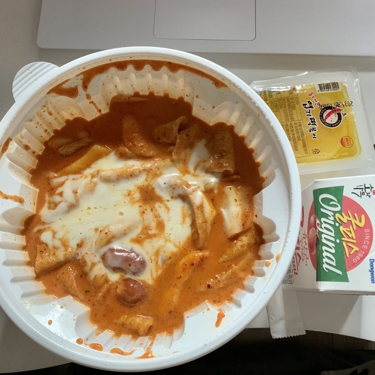  엽기로제떡볶이 내돈내산 리얼 후기(배떡이랑 비교)