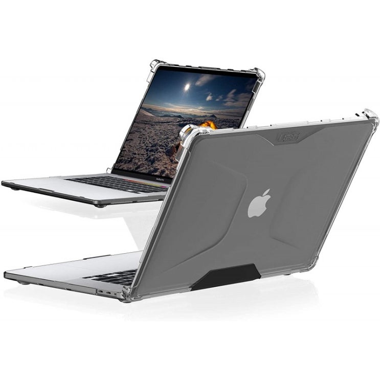 리뷰가 좋은 어반 아머 기어 UAG MacBook 프로 13인치 케이스(2020) 플리오 페더-라이트 반투명 러버드 밀리터리 드롭 테스트 노트북 커버, 1, 단일옵션, 단일옵션 ·