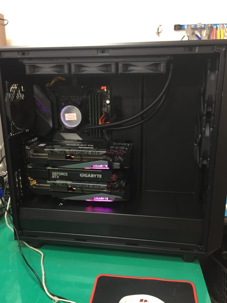  목포 라이젠스토어 조립PC // 라이젠 5800x ,RTX 3090 3way 딥러닝 워크스테이션