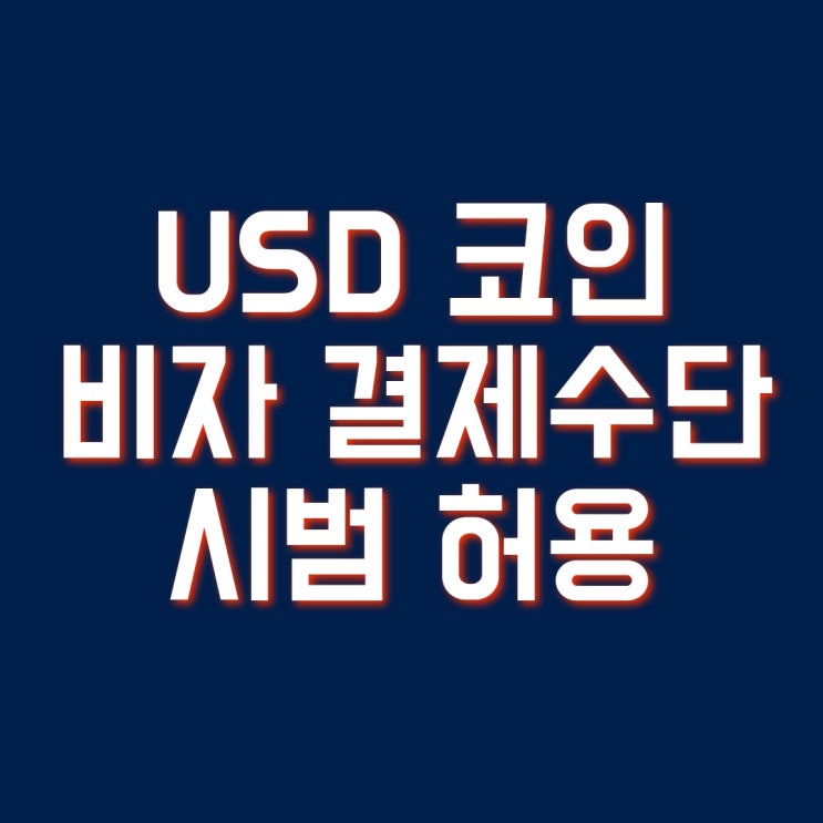 USD 코인 정보 - 비자 결제수단 시범 허용, 비트코인 영향
