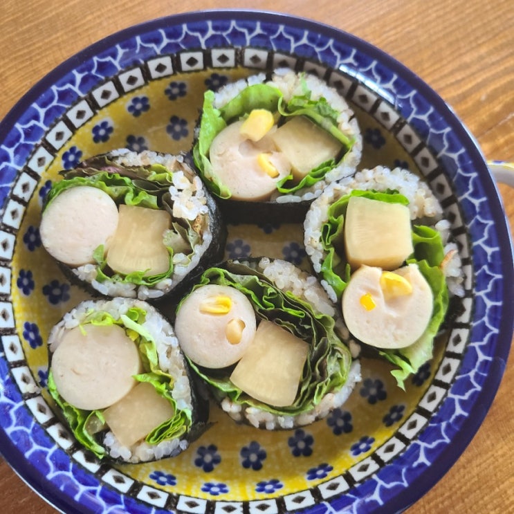  닭가슴살소세지김밥 맛있어 #완벽한사육