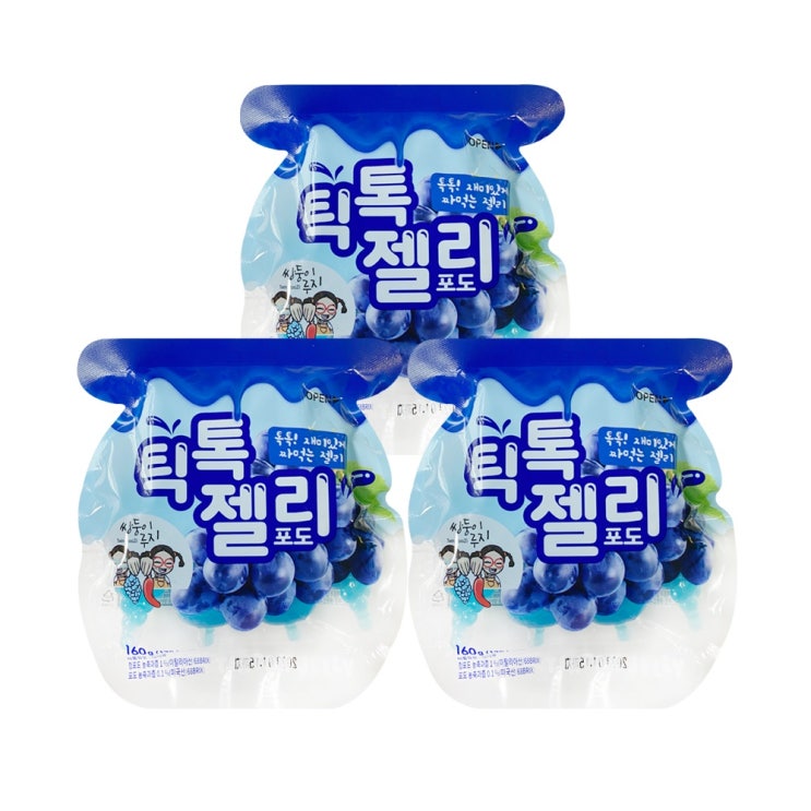 리뷰가 좋은 더마시나 쌍둥이루지 틱톡젤리 포도160g 3봉, 1세트 추천해요 리뷰가 좋은 더마시나 쌍둥이루지 틱톡젤리 포도160g 3봉, 1세트 추천해요
