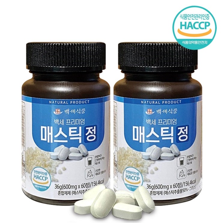 잘나가는 매스틱정 매스틱 정 부모님 선물 추천 매스틱50% 그리스 키오스 매스틱검 분말 가루 위건강매스틱 600mg 60정, 2개 좋아요 잘나가는 매스틱정 매스틱 정 부모님 선물 추천 매스틱50% 그리스 키오스 매스틱검 분말 가루 위건강매스틱 600mg 60정, 2개 좋아요