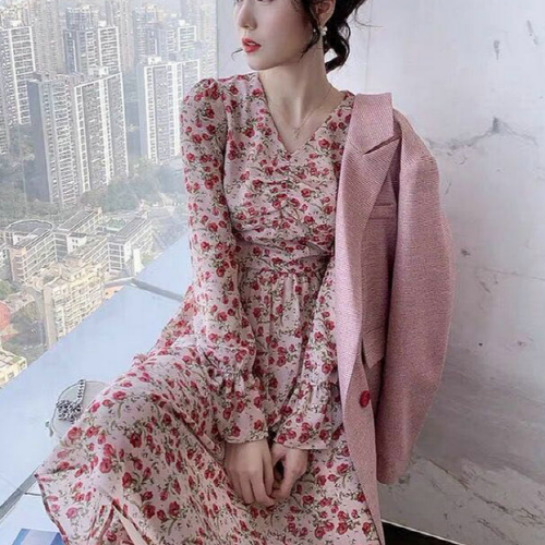 당신만 모르는 간지난다 럭스 플라워 쉬폰 긴팔원피스 ··· 당신만 모르는 간지난다 럭스 플라워 쉬폰 긴팔원피스 ···