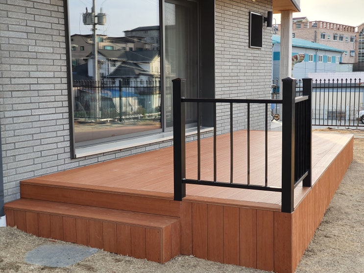  광주 전원주택 합성데크 시공