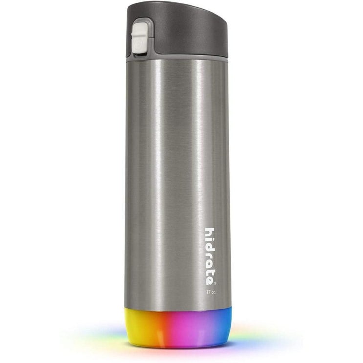 리뷰가 좋은 직구 Hidrate Spark Steel Smart Water Bottle Tracks Water Intake & Glows to Remind You to Stay H