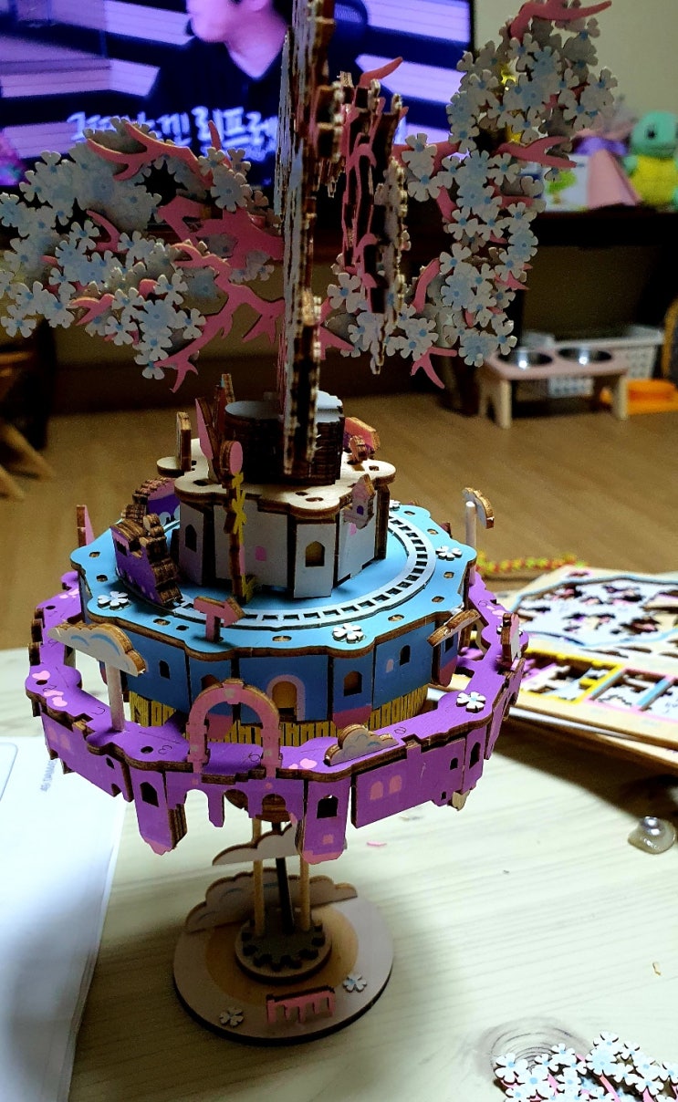  로보타임 ROBOTIME DIY 우드 오르골 - 똥손도 만들 수 있는 집콕놀이(6시간 걸쳐 완성함)