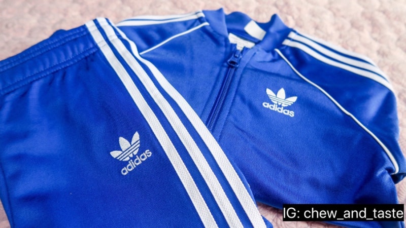 아디다스 키즈 트레이닝복 세트 블루 GN8438 Adidas Kids Originals SST Tracksuit Royal Blue