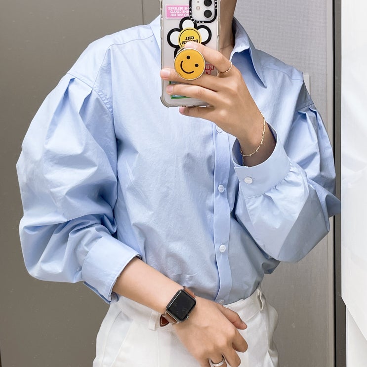  [Apparel] '비뮤즈맨션'에서 21 S/S 봄옷 쇼핑하기 c (BEMUSE MANSION, W컨셉, 봄쇼핑, 봄옷, 봄셔츠, 착샷)