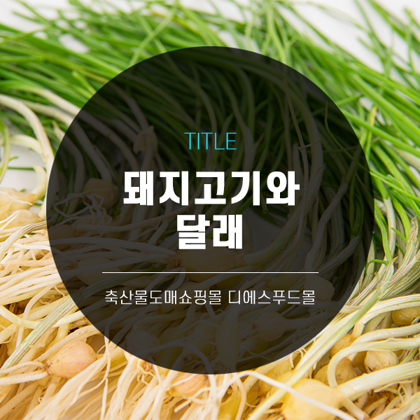 [디푸의 고기정보]돼지고기와 달래