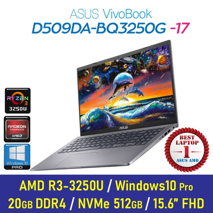 선호도 높은 [가성비 노트북]ASUS D509DA-BQ3250G +Windows10 Pro 포함, 20GB, SSD 1TB, Windows10 Pro 포함 추천합니다