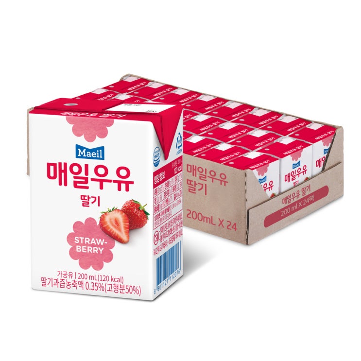 인기 많은 매일유업 멸균우유 딸기, 200ml, 24개 ··· 인기 많은 매일유업 멸균우유 딸기, 200ml, 24개 ···