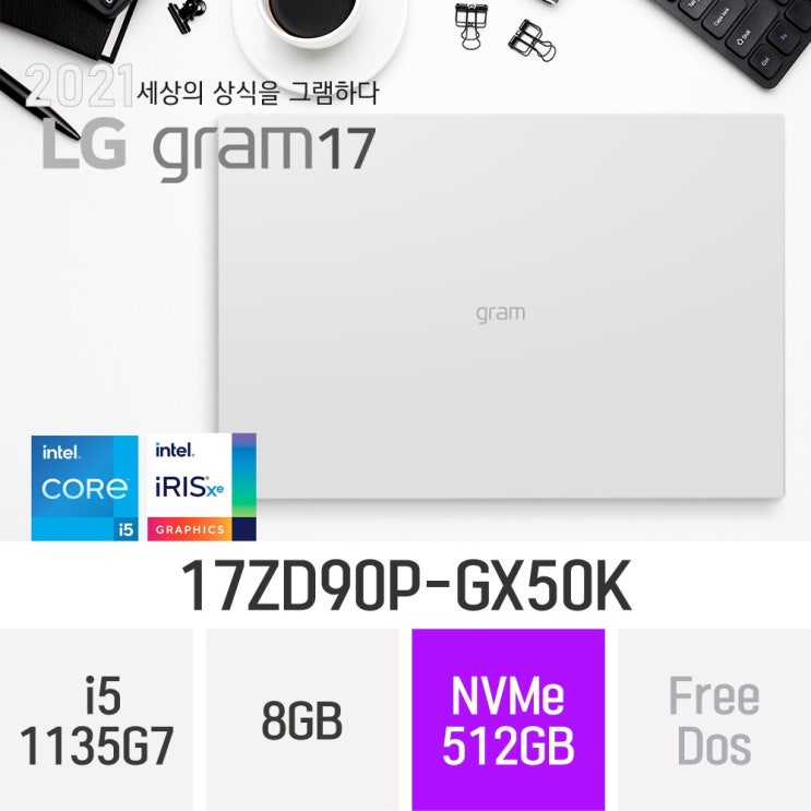 후기가 좋은 LG 2021 그램17 17ZD90P-GX50K, 8GB, 512GB, 윈도우 미포함 추천합니다