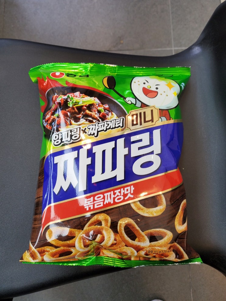  양파링+짜파게티=농심 짜파링