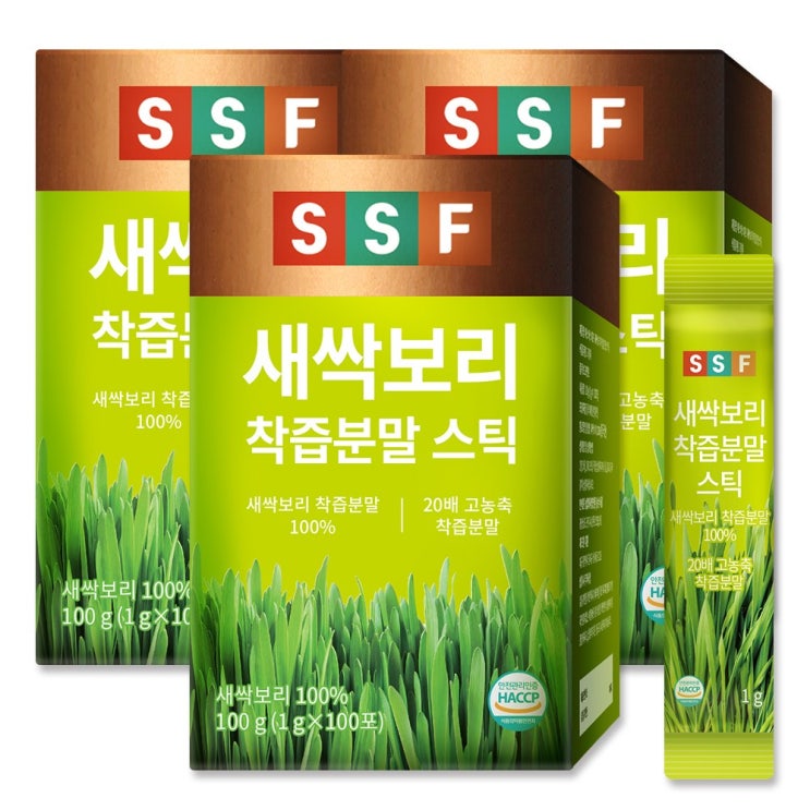 의외로 인기있는 에스에스에프 새싹보리 착즙분말 스틱 300포(3박스) 실속형, 1g, 300개 ··· 의외로 인기있는 에스에스에프 새싹보리 착즙분말 스틱 300포(3박스) 실속형, 1g, 300개 ···