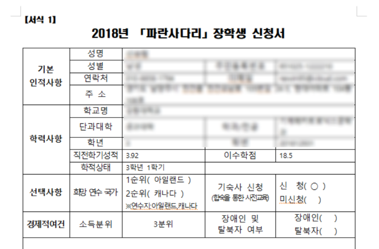  파란사다리_아일랜드 DCU 어학연수_자기 소개서 & 면접 합격 후기