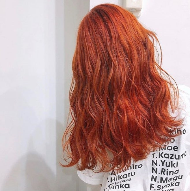 역삼역 미용실 염색 코랄 오렌지 컬러가 잘 빛날 수 있도록 헤어 5