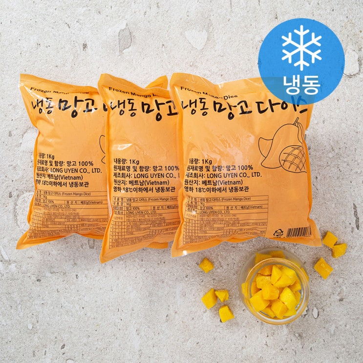 많이 찾는 냉동 망고 다이스 (냉동), 1kg, 3봉 ··· 많이 찾는 냉동 망고 다이스 (냉동), 1kg, 3봉 ···