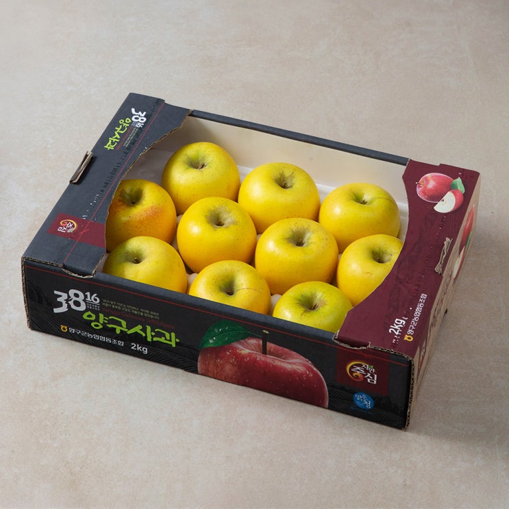 가성비갑 양구 시나노 골드 사과, 2kg (8~10과), 1개 추천합니다