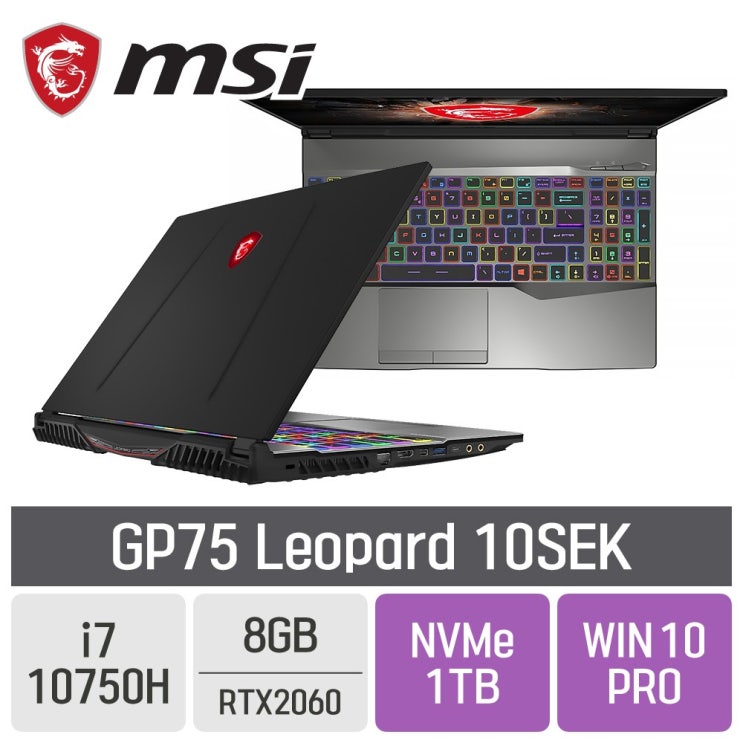선호도 높은 MSI 게이밍 GP75 Leopard 10SEK, SSD 1TB, 포함, 8GB 추천해요