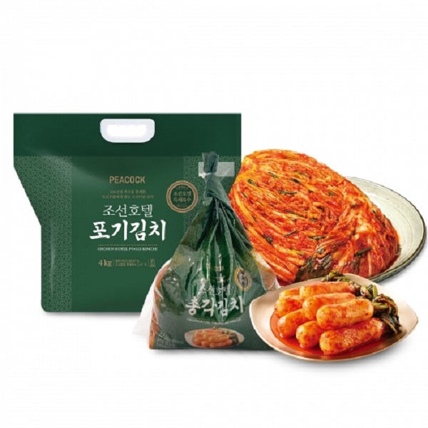 많이 찾는 피코크 조선호텔 포기김치 4kg + 총각김치 1.5kg, 단품 추천해요