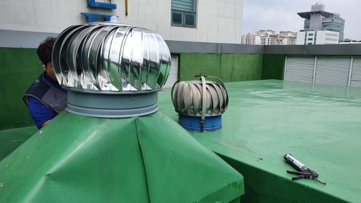  대성산업 닥트 / 벤츄레다 (무동력흡축기) 교체 시공